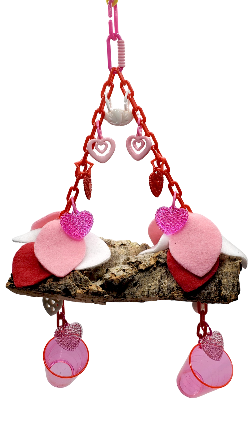 Valentine's Natural Cork Swing