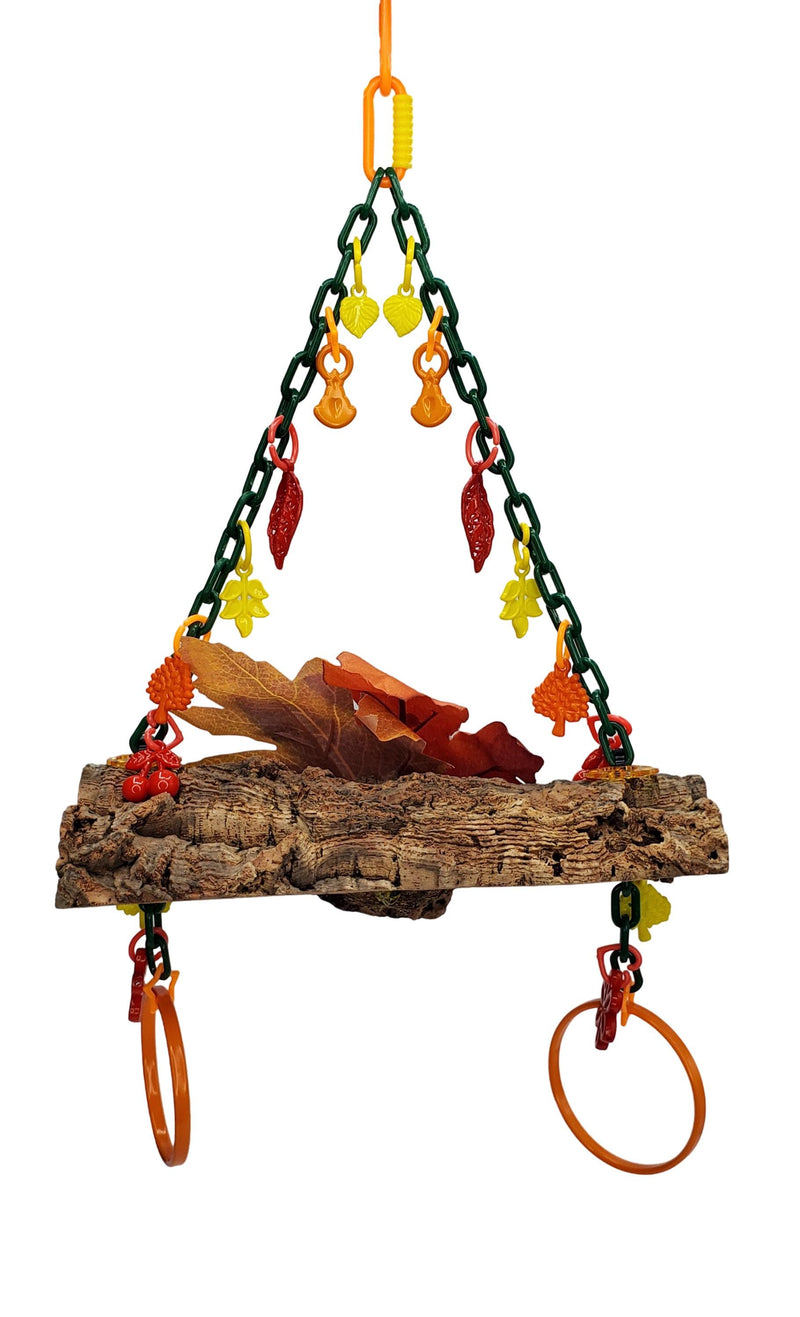 Fall Hanging Cork Bark Swing