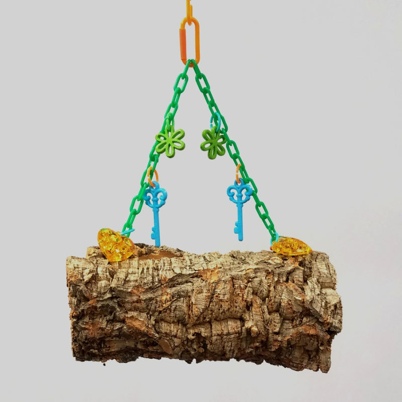 Hanging Cork Bark Logs or Donuts (Small)